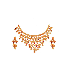 Shining Diva Fashion Latest Stylish Design Fancy Crystal Necklace Jewellery Set for Women | Trendy Celebrity Inspired Jewellery