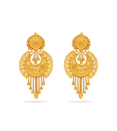 YouBella Gold Alloy Kundan Necklace Set with Earrings for Women